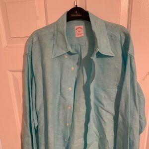 Mens Brooks Brothers Linen Shirt